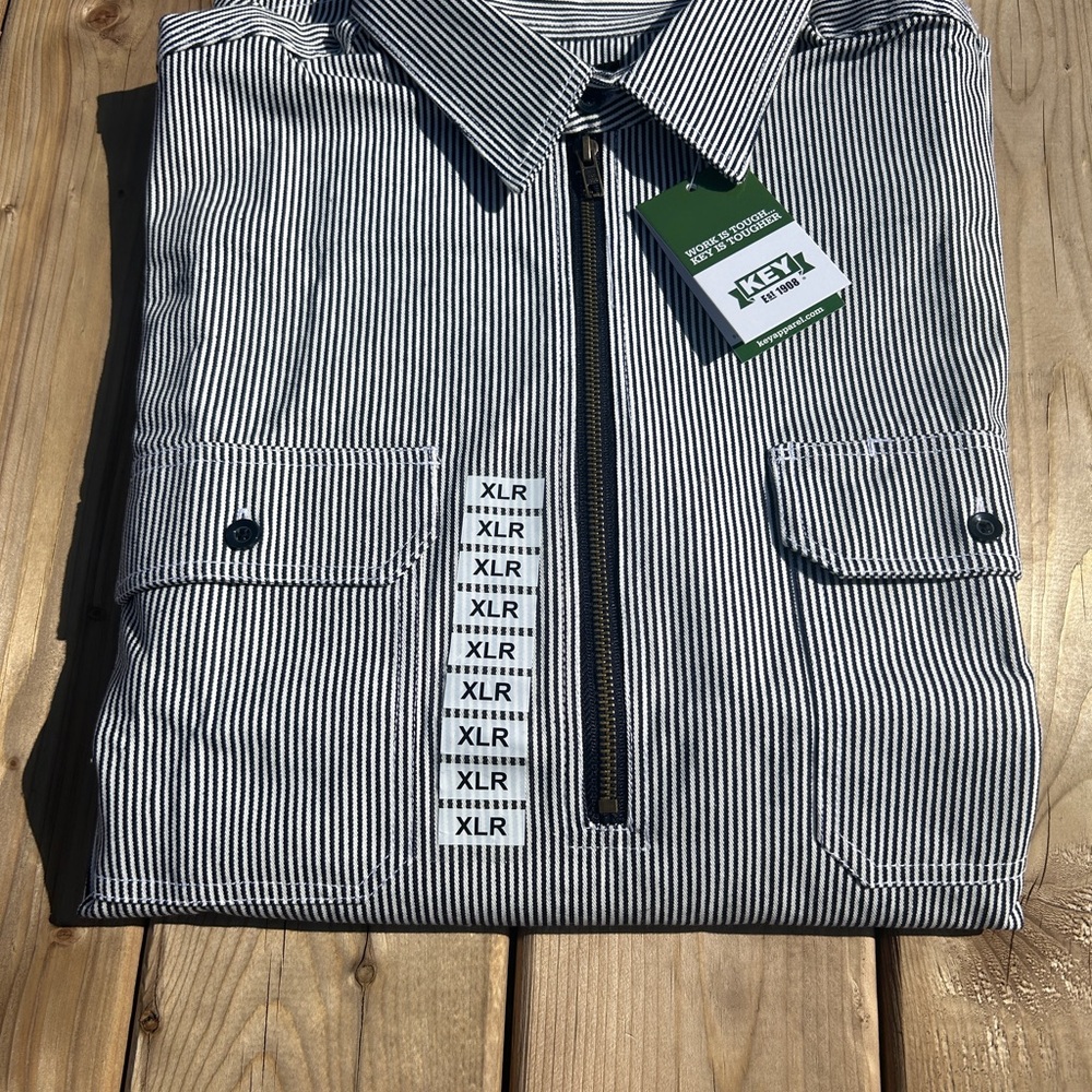 Striped Zip-Up Shirt